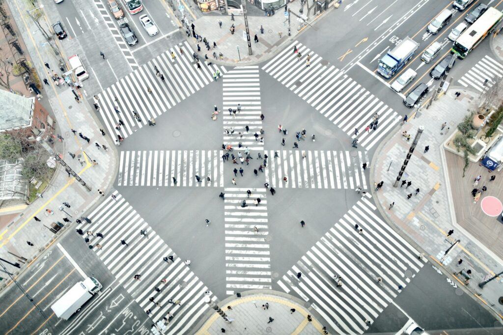 Busy intersection