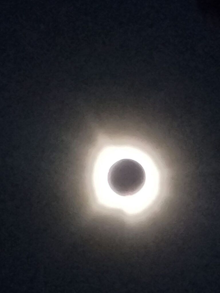 Total Eclipse over Little Rock, AR on April 8, 2024